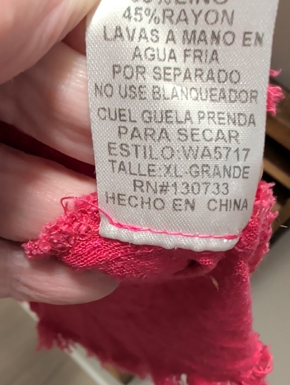 UMGEE- XL Hot Pink Indie Short Frayed  Sleeve Scoop Neck Top - Picture 10 of 11